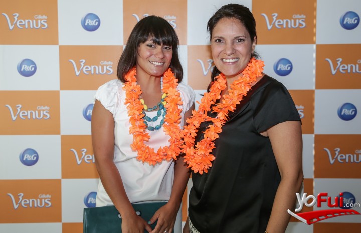 Andrea Ustariz en Lanzamiento nueva Gillette Venus Mallibú