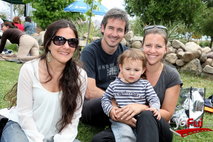 Carolina Delpiano en Family Day en la Laguna Piedra Roja