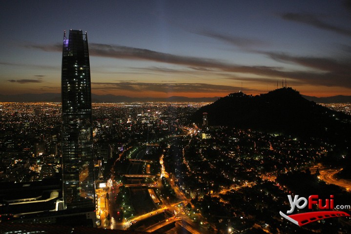 Vista del piso 53 del Titanium
