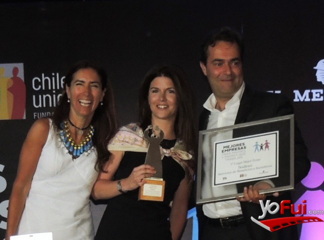 Carolina Schmidt, Ministra de Educación, Marcela del Barrio, Sodexo, Thierry Guihard, Sodexo, 1er lugar Pymes