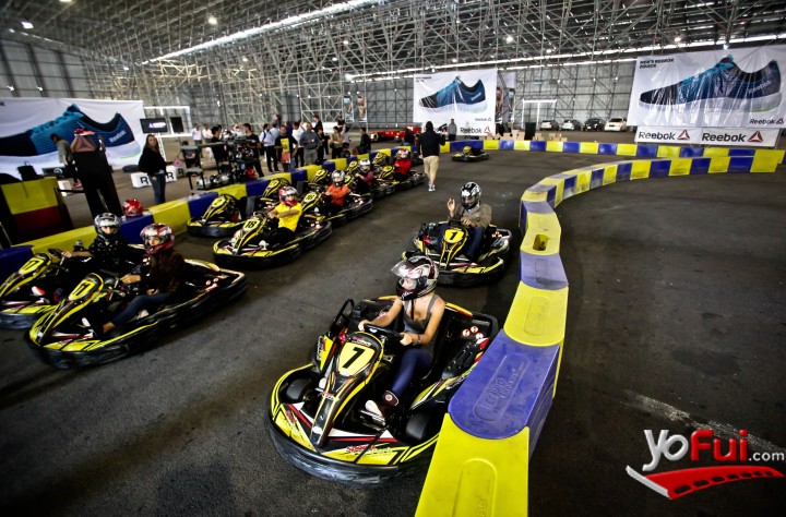 Fotografía en Lanzamiento Reebok ZQuick, Karting Speed Park