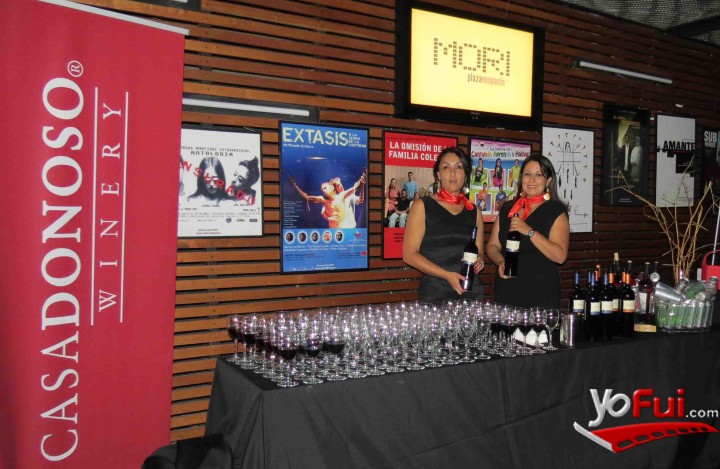 Fotografía en Viña Casa Donoso en el lanzamiento de Cock, Teatro Mori Parque Arauco