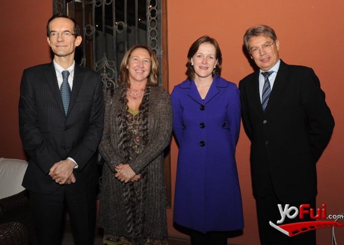 Marc Giacomini, Embajador de Francia, Christiane Gianbome, Alexandra Knapton, Claude Mauro