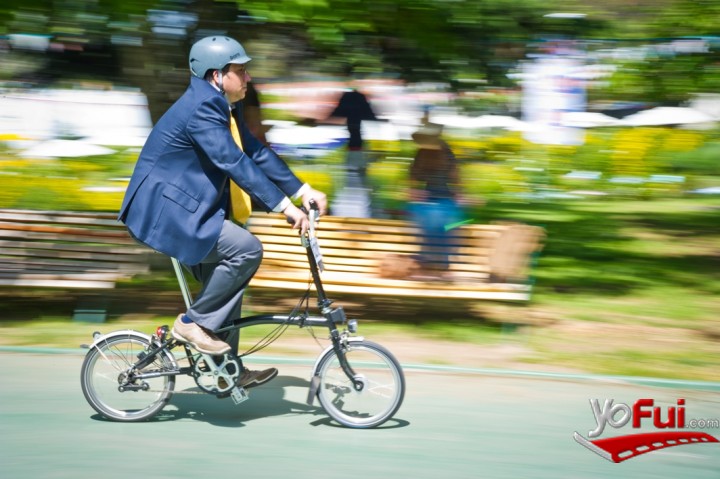 Fotografía en Embajador de Brooks Brothers lidera primera carrera de bicicletas Brompton, Campus Casona de Las Condes