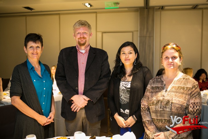 Claudia Rose de Santiago College, Thomas Connelly de British Council, Karla Bustos de Universidad Central, Rosana Neumann de Liceo Bicentenario Cordillera