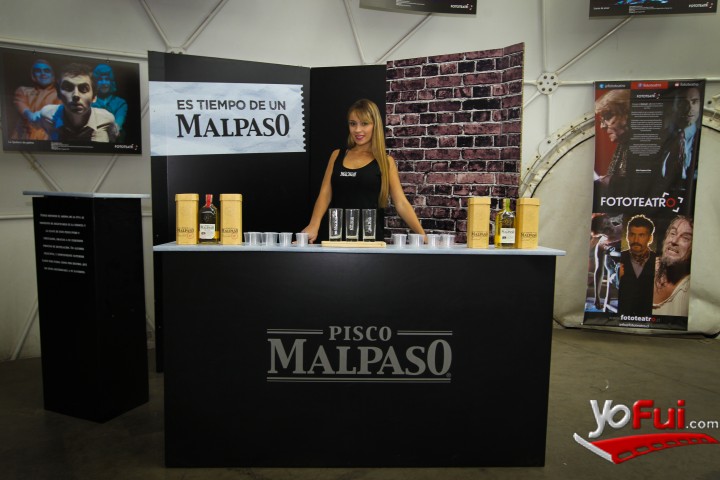 Fotografía en Pisco Mal Paso en estreno de "12 horas de amor con Cata Valdivieso", Teatro Mori