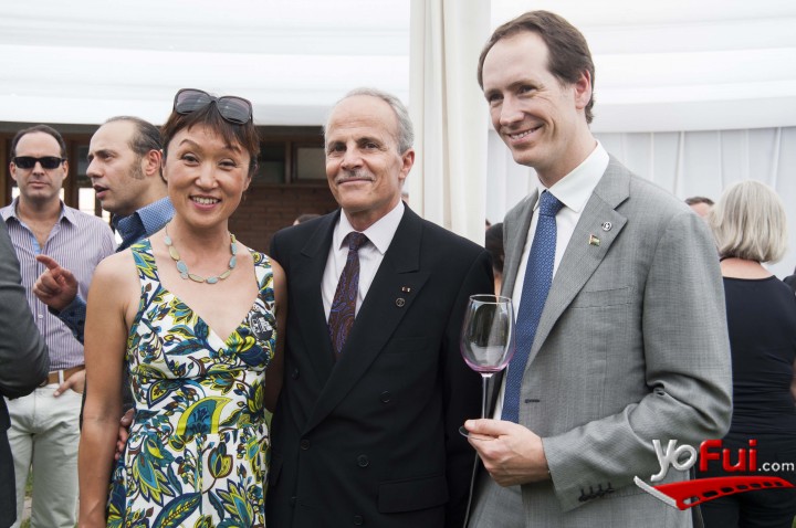 Takako Kawamura, esposa del Embajador de Jordania, Suheil Haddad, Embajador de Jordania, Miguel Torres Maczassek