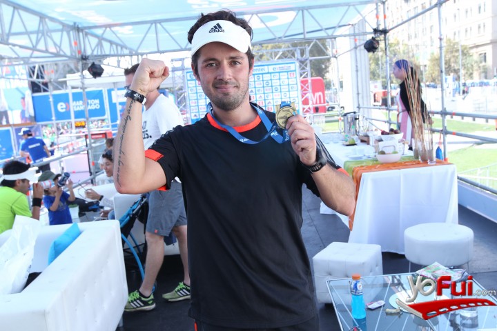 Humberto Sichel en Los Famosos presentes en el Maratón de Santiago 2015