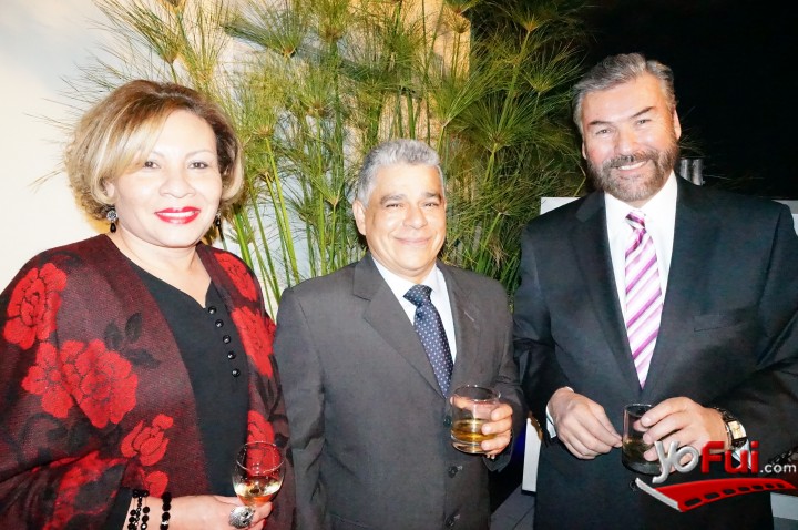 Eyra de Torrelles, esposa del Embajador de Venezuela, Isidro Torrelles, Embajador de Venezuela, Néstor Soto