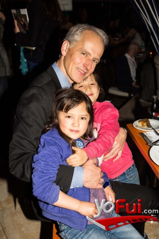 Marc Lorenz y sus hijas Soraya y Thalia