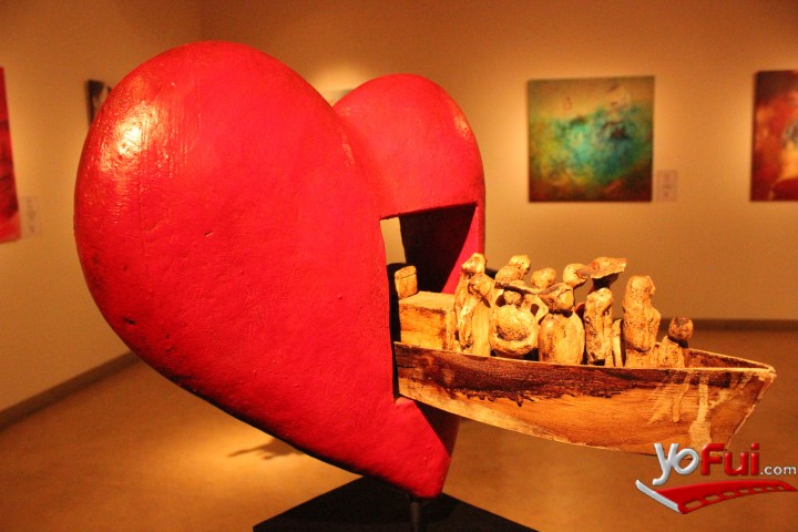 Fotografía en Inauguración muestra de arte colectivo "INMIGRANTE", Centro Cultural Scuola