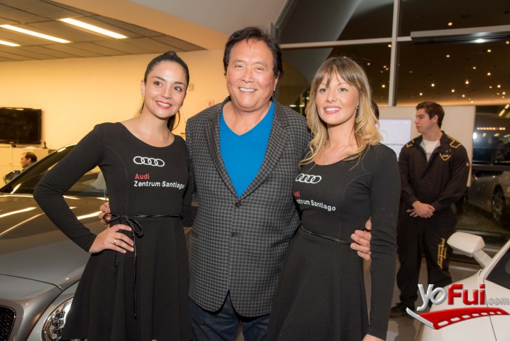 Robert Kiyosaki en En el Audi Zentrum Santiago  con Robert Kiyosaki