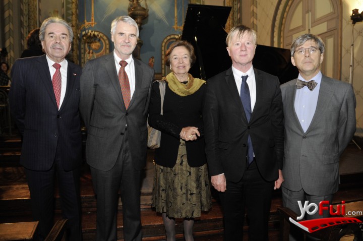 Fernando Rojas, Embajador de Perú en Chile, Baltazar Sánchez, María Luisa Vial de Claro, Patrick de Beyter, Rafael Dochao Moreno