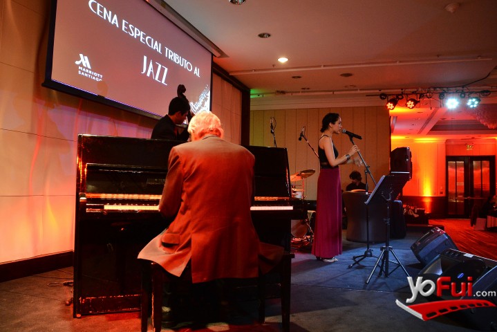 Fotografía en Cena especial con tributo al Jazz en Santiago Marriott Hotel, Salón Ballroom