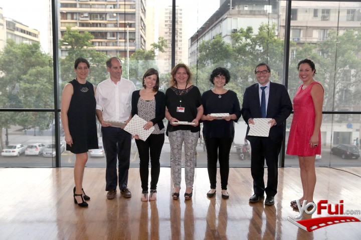 María Isabel Robles, Juan Cristóbal Romero, Paulina Medel, Érika Araya, Florencia García, Daniel Concha, Patricia Jofré, jefa del programa San Pedro Claver de Rostros Nuevos