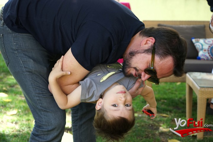 Daniel Greve y su hijo