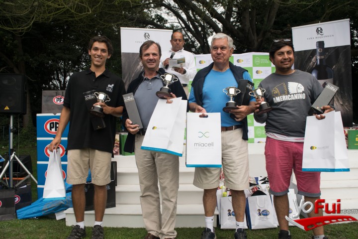Pedro Larrain, Andrés Ureta, Felipe Torrealba, Matias Alvarez (Caddie)