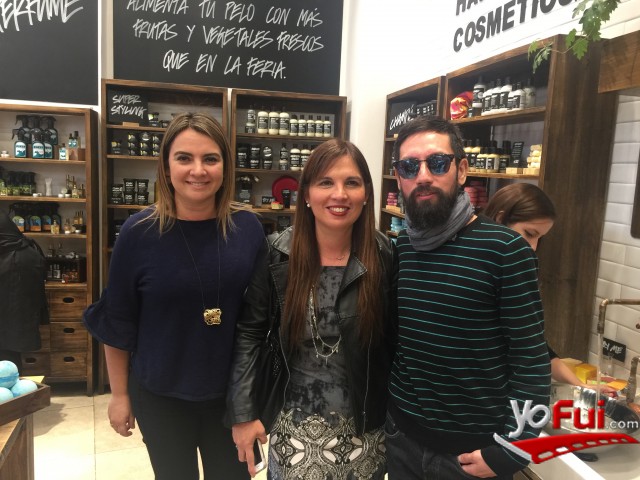 Jacqueline Varas, directora LUSH Chile, Rebeca Ubilla, Patricio Lagos