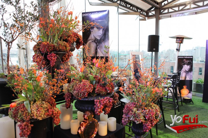 Fotografía en Paco Rabanne & Noi Vitacura en exclusivo lanzamiento fragancia Olympea Intense, Terraza del Hotel NOI