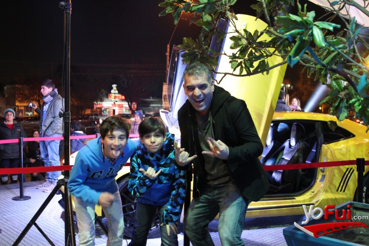 Alejandro Chávez con su hijo y un amigo