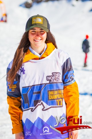 Sara Goñi, segundo lugar, la promesa chilena del freeski