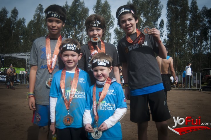 participantes de Spartan Kids