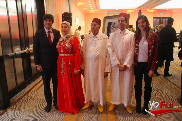 Pablo Squella, Ministro del Deporte, Kenza El Ghali, Embajadora de Marruecos, Mohammed Nfissi, Ayoub  Nfissi, Tamara Adarmes