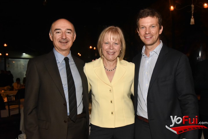 Marco Ricci, embajador de Italia, Carol Pérez, embajadora de Estados Unidos, Andrés Navarro