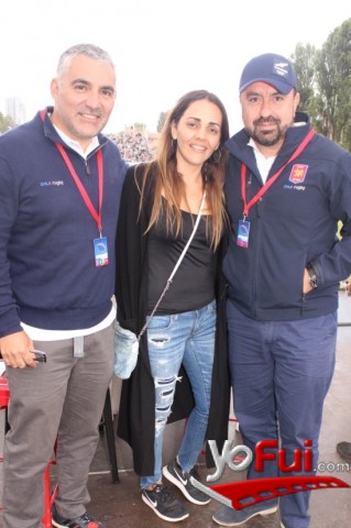 Jorge Araya, Presidente Federación Rugbistas de Chile, Karla Muñoz, Patricio Rojas, Director Federación Rugbistas de Chile