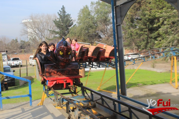 Fotografía en Mampato junto a la alcaldesa Cathy Barriga celebran vacaciones de inviernp, Parque Mampato Maipú