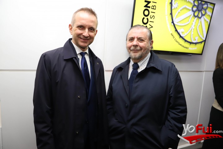 Mauro Battocchi, Embajador de Italia, Francisco Javier Court, director de la Corp.Cultural de Las Condes