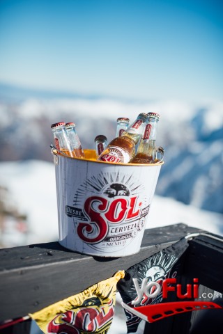 Fotografía en Cerveza Sol invitó a vivir el eclipse a casi 2.500 metros de altura, Cordillera Hostal