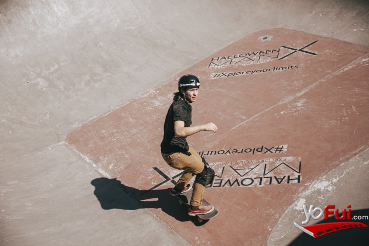 Fotografía en Halloween X invitó a reconocidos skaters a desafiar sus límites, Skatepark de La Reina