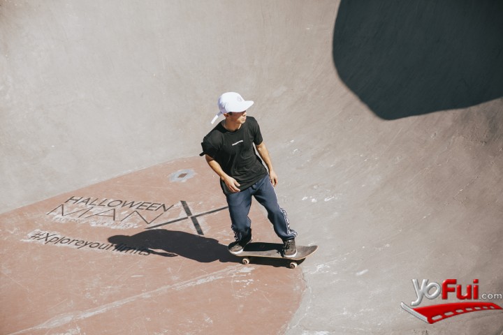 Fotografía en Halloween X invitó a reconocidos skaters a desafiar sus límites, Skatepark de La Reina