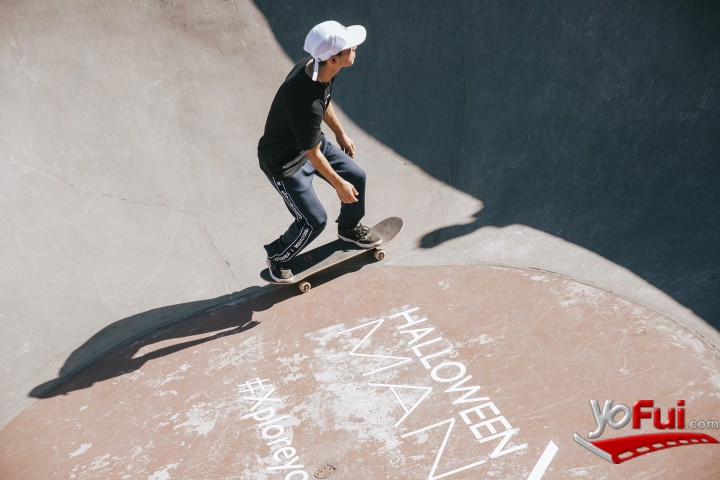 Fotografía en Halloween X invitó a reconocidos skaters a desafiar sus límites, Skatepark de La Reina