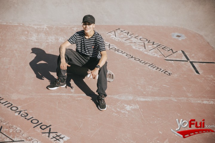 Fotografía en Halloween X invitó a reconocidos skaters a desafiar sus límites, Skatepark de La Reina