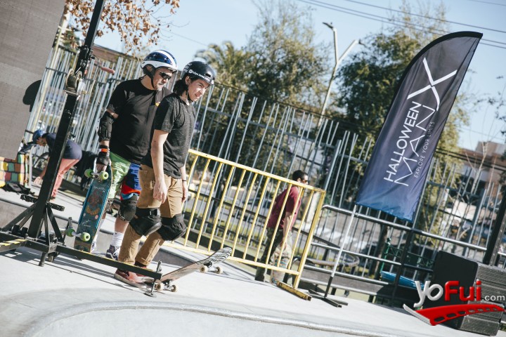Fotografía en Halloween X invitó a reconocidos skaters a desafiar sus límites, Skatepark de La Reina