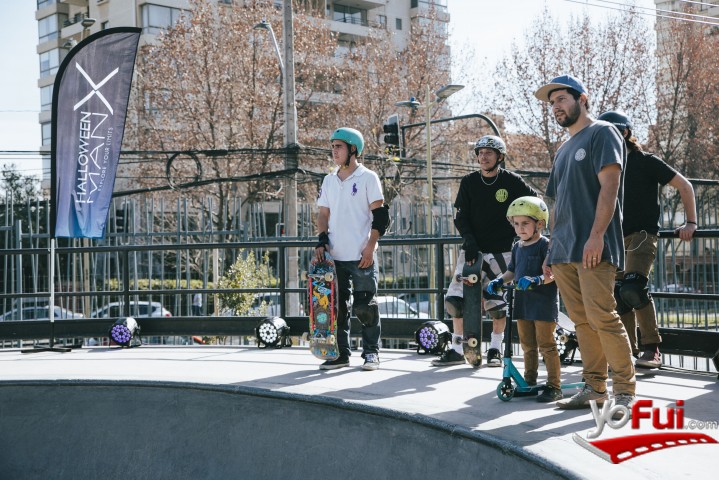 Fotografía en Halloween X invitó a reconocidos skaters a desafiar sus límites, Skatepark de La Reina