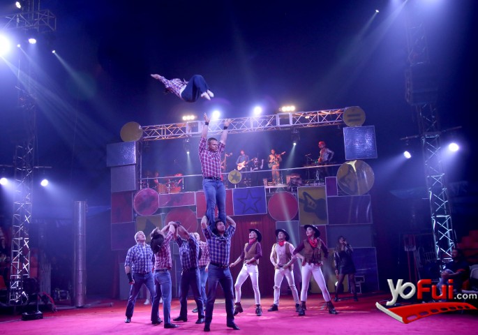 Fotografía en Gran Circo de Rusia hizo vibrar al público en su dia de estreno, Carpa en Ciudad Empresarial