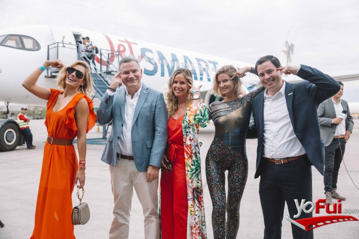 Fotografía en Llegada del más nuevo y moderno avión de JetSmart y final de Elite Model Look, FBO Aerocardal