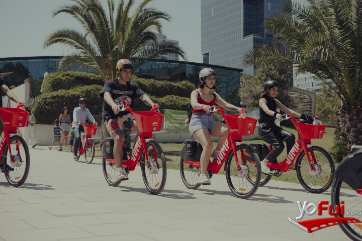 Fotografía en Uber incorpora a su plataforma bicicletas eléctricas, Explanada del Centro Parque