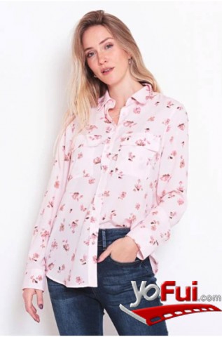 Blusa floreada manga larga