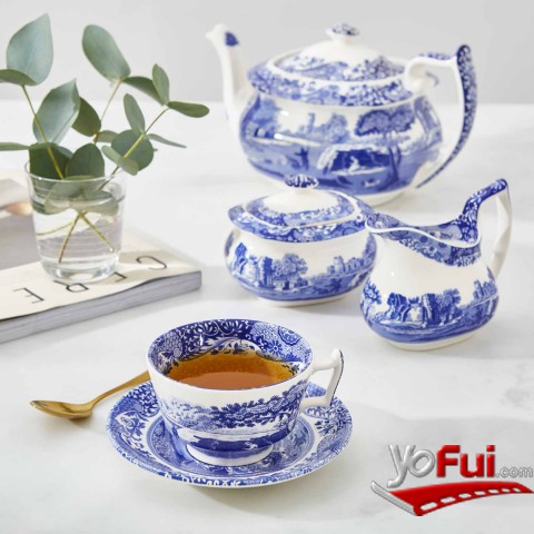 Blue Italian Tea Cup Saucer