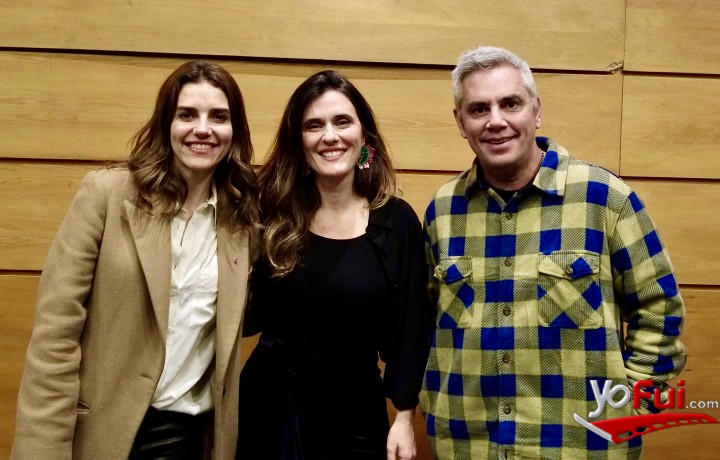 María Luisa Godoy, animadora del evento, Mónica Gana, directora ejecutiva de la Fundación Casa Familia, José Miguel Viñuela, animador delevento