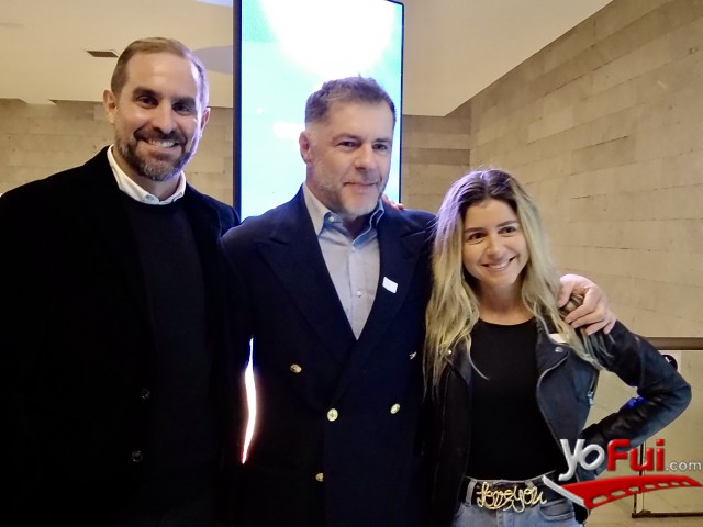 Cristián Arriagada, director de la Fundación Casa Familia, Raimundo Encina, Andrea Aninat