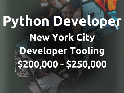 250k NYC Python Developer