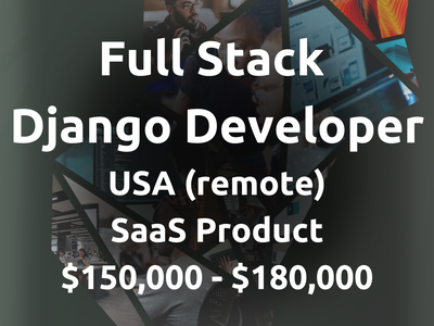 SaaS FullStack Django role