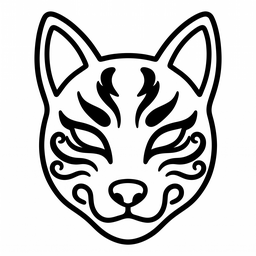 Fox Mask template