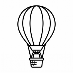 Hot Air Balloon template