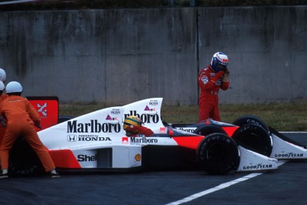 Senna e Prost Suzuka 1989